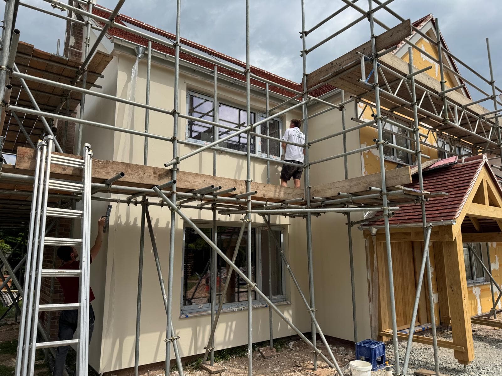 Twinstead lime re render over steico board - Image 9