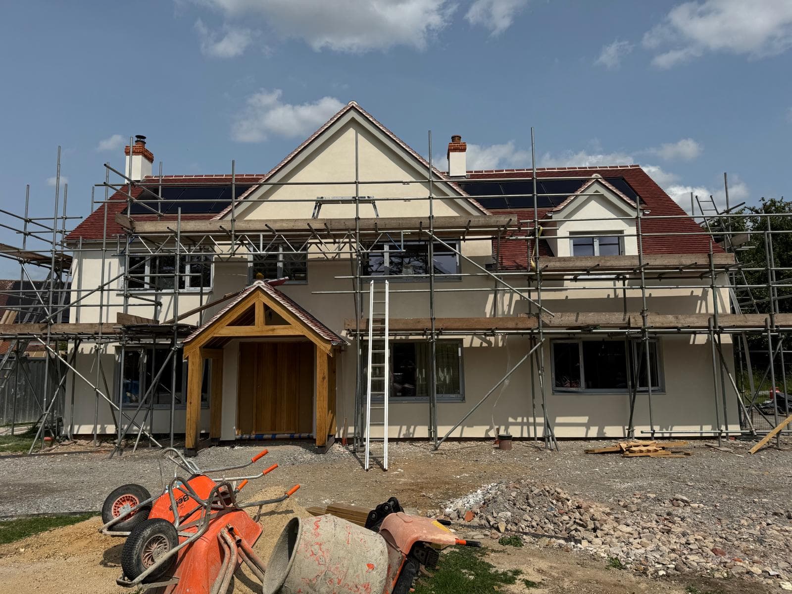 Twinstead lime re render over steico board - Image 16