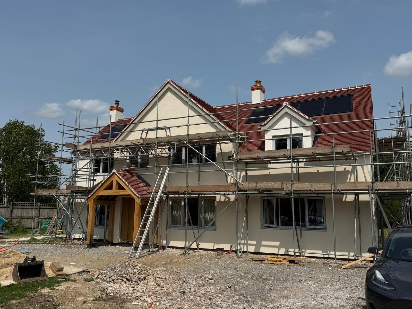 Twinstead lime re render over steico board - Image 17