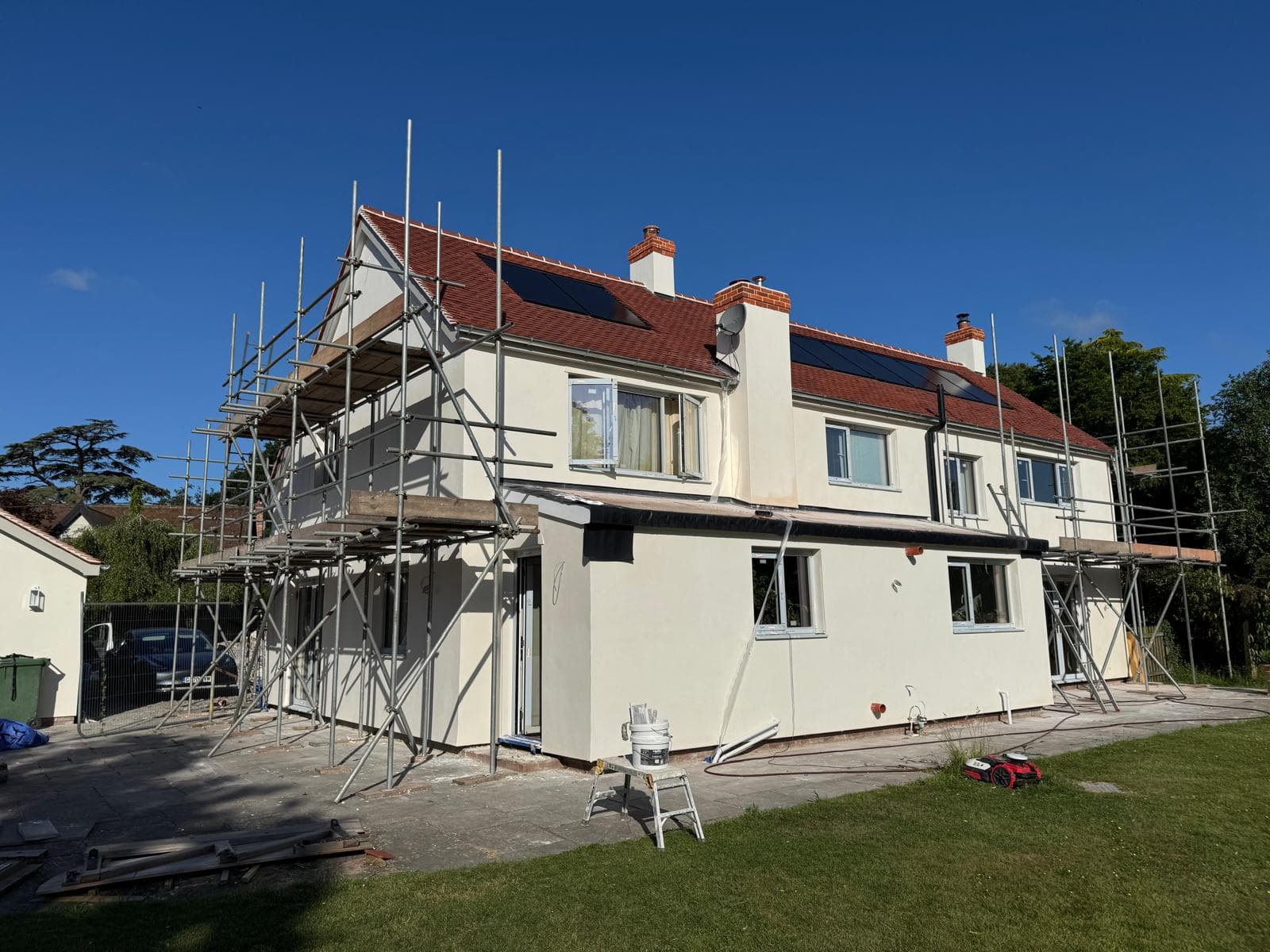 Twinstead lime re render over steico board - Image 22