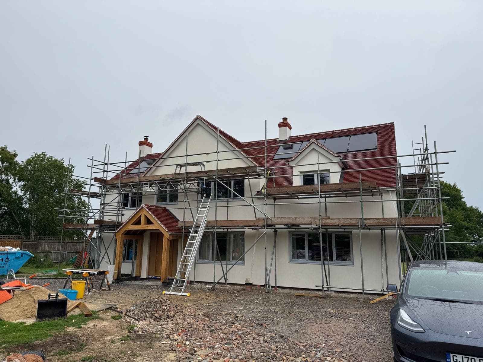 Twinstead lime re render over steico board - Image 24