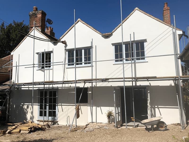 Ovington hall re lime render