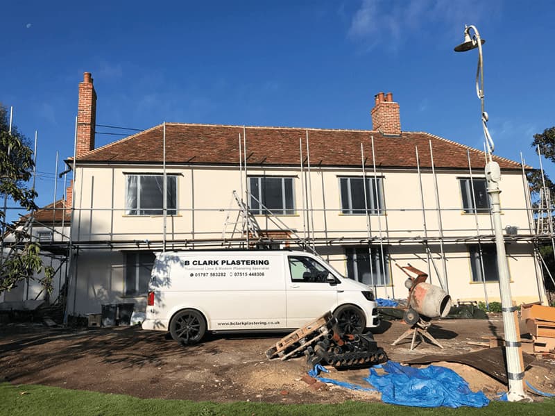 Ovington hall re lime render - Image 14