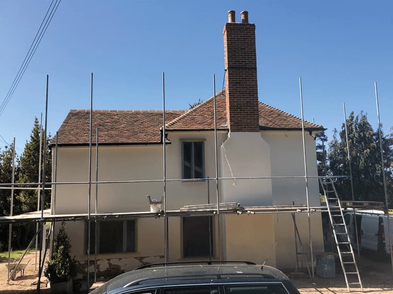 Ovington hall re lime render - Image 16