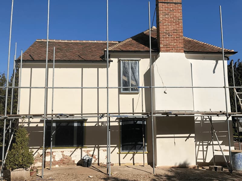 Ovington hall re lime render - Image 17