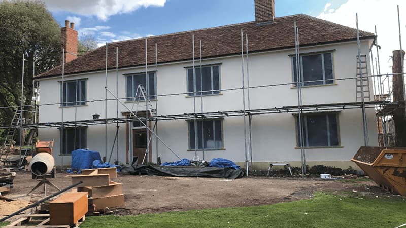 Ovington hall re lime render - Image 20