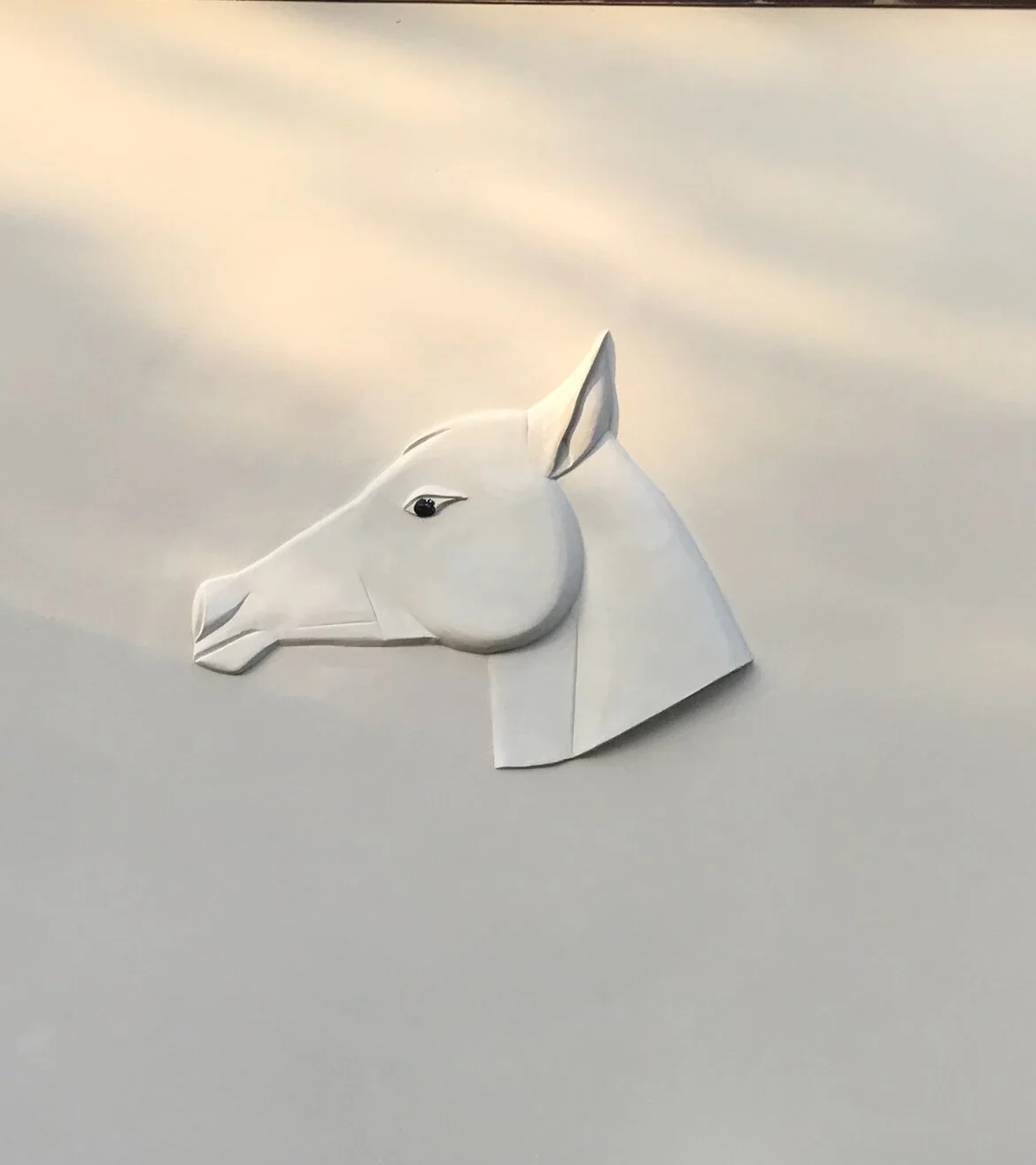 Horses head pargetting